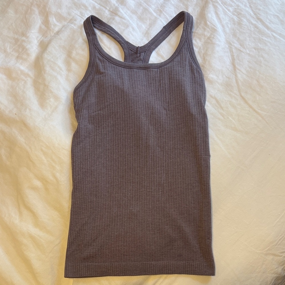 SOLD lululemon athletica Ribbed Tank Top - Dark Gray *read description